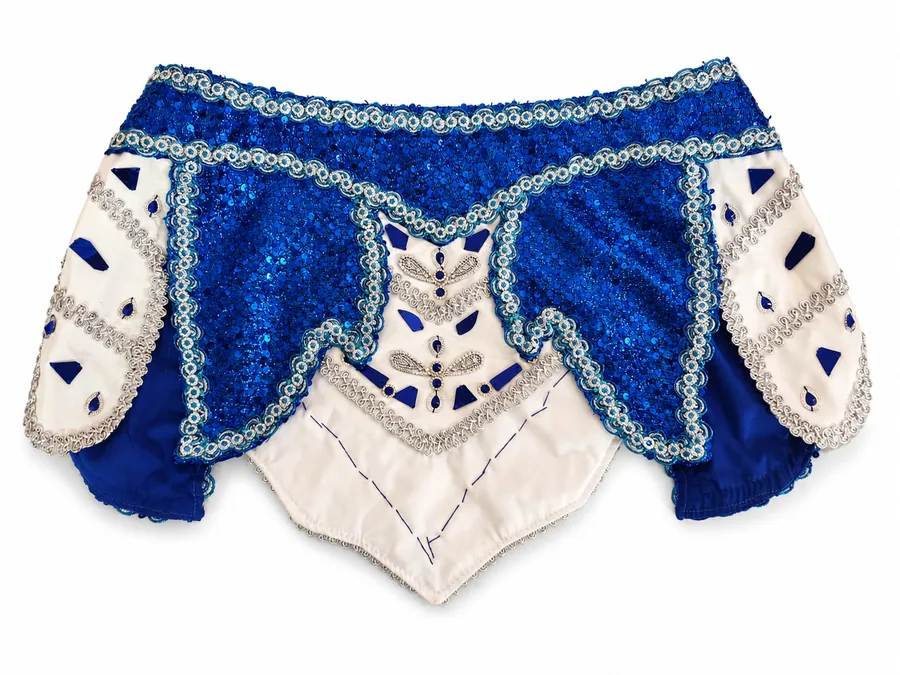 Falda de mujer, color Azul, vista de delantero